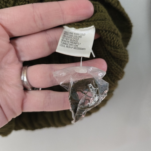 Vintage Y2K Energie Sweater Women’s Size Medium Green Long Sleeve Top - Picture 4 of 10